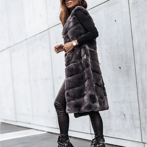 Diana® | Manteau Long Fourrure Luxe Hivernal