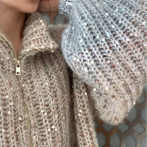 Lorys | Pull Tricotée Chic avec Sequins Brillants
