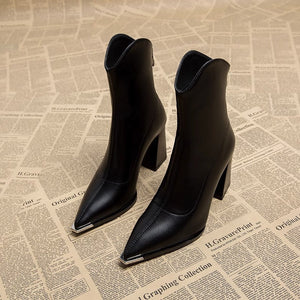 Véronica® | Bottines Métropolitaine à Talon Carré