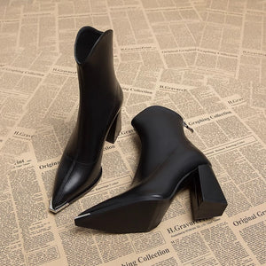 Véronica® | Bottines Métropolitaine à Talon Carré