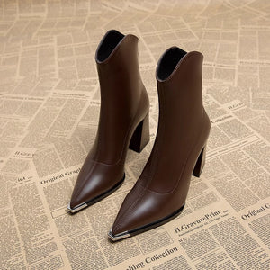 Véronica® | Bottines Métropolitaine à Talon Carré