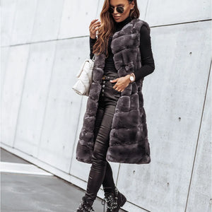 Diana® | Manteau Long Fourrure Luxe Hivernal