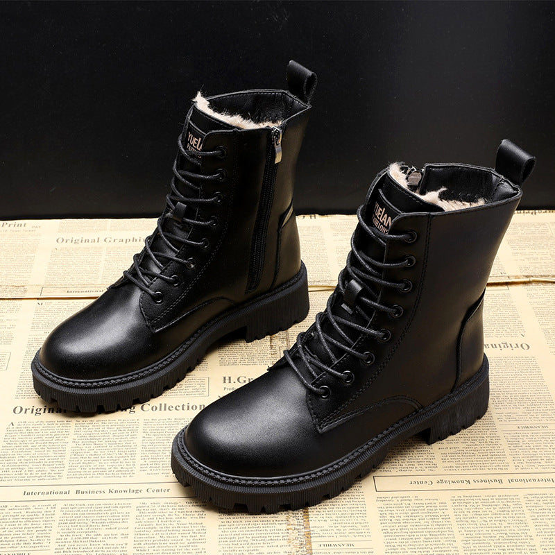 Altaïa® | Bottines Hivernales en Cuir Fourré