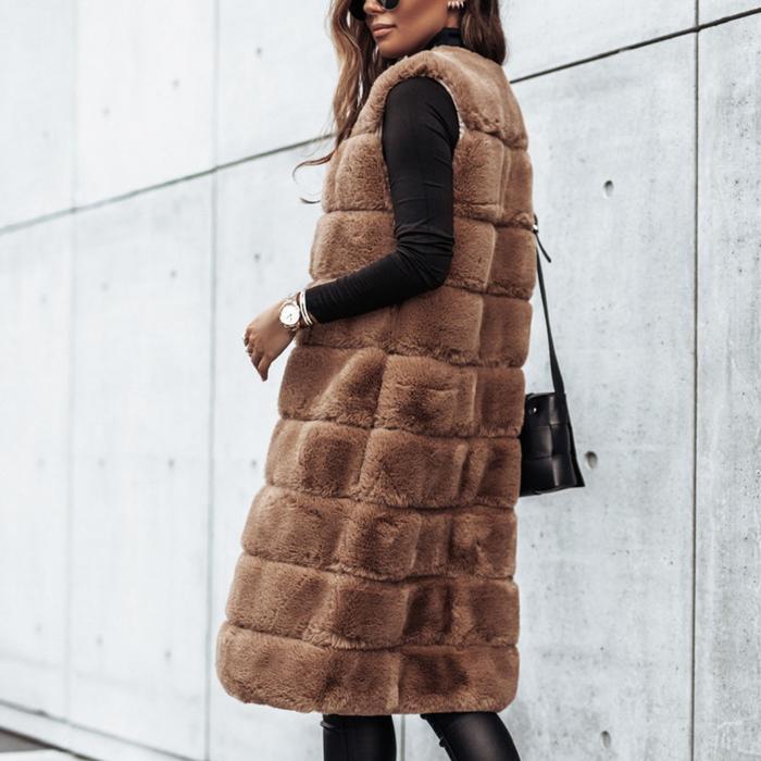 Diana® | Manteau Long Fourrure Luxe Hivernal