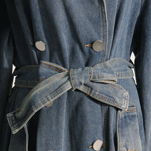 Léandra® | Manteau Jean Cintré à Lacets 2