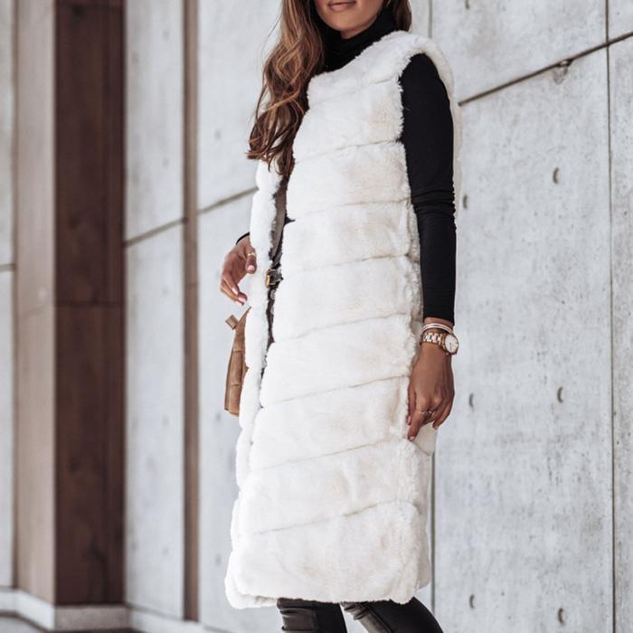 Diana® | Manteau Long Fourrure Luxe Hivernal