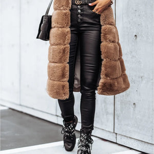 Diana® | Manteau Long Fourrure Luxe Hivernal