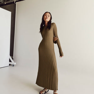 Isadora | Robe Longue Côtelée