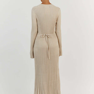 Isadora | Robe Longue Côtelée