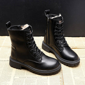 Altaïa® | Bottines Hivernales en Cuir Fourré
