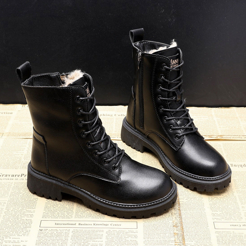 Altaïa® | Bottines Hivernales en Cuir Fourré