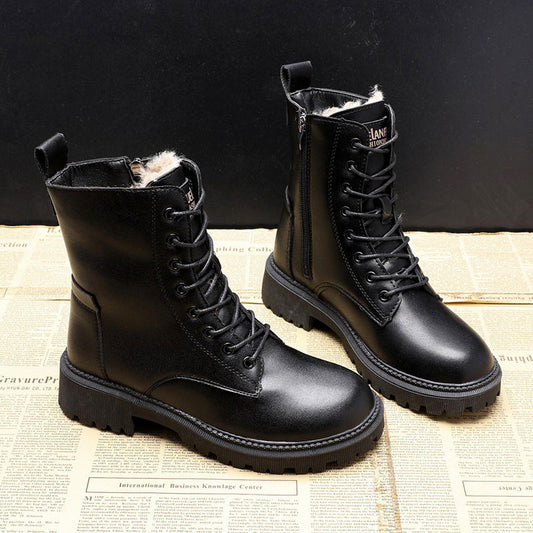 Altaïa® | Bottines Hivernales en Cuir Fourré