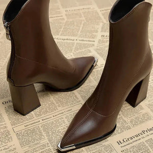 Véronica® | Bottines Métropolitaine à Talon Carré