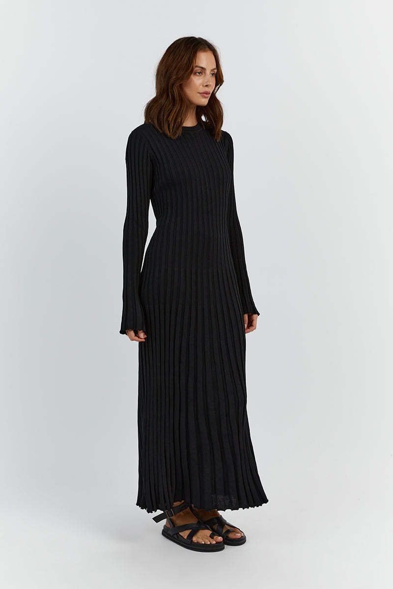 Isadora | Robe Longue Côtelée
