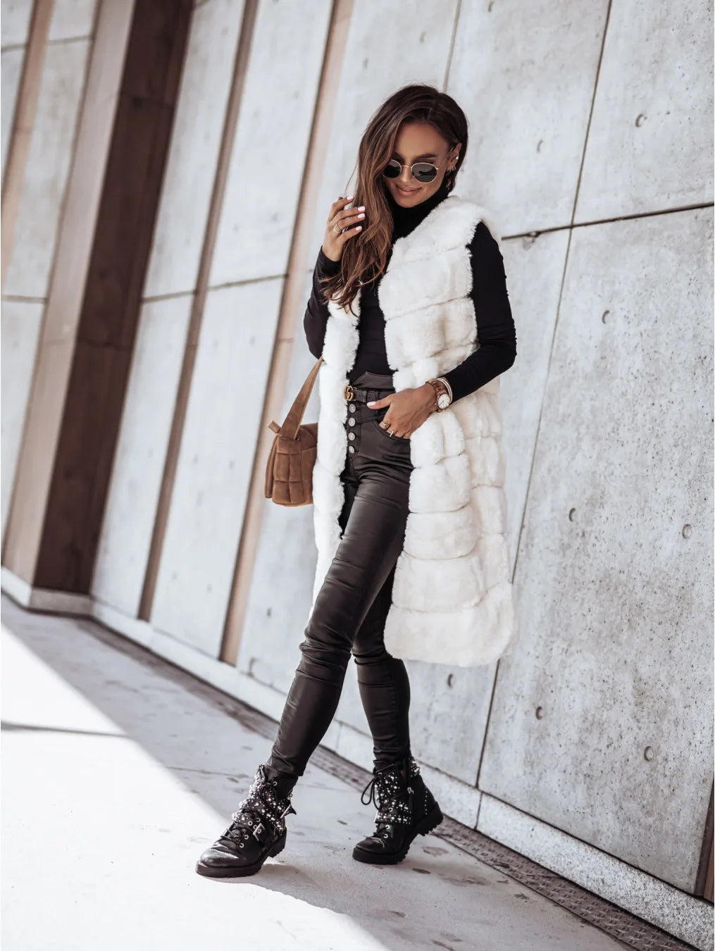 Diana® | Manteau Long Fourrure Luxe Hivernal