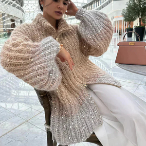 Lorys | Pull Tricotée Chic avec Sequins Brillants