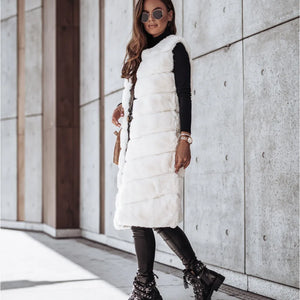 Diana® | Manteau Long Fourrure Luxe Hivernal