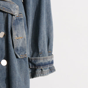 Léandra® | Manteau Jean Cintré à Lacets 2