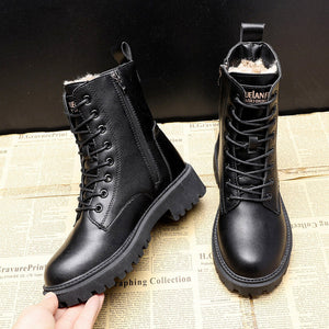 Altaïa® | Bottines Hivernales en Cuir Fourré