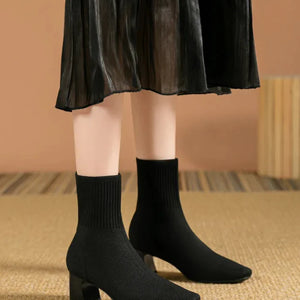 Alessia® | Bottines Tricotées Élégantes et Polyvalentes