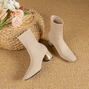 Alessia® | Bottines Tricotées Élégantes et Polyvalentes