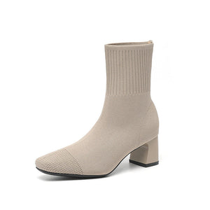 Alessia® | Bottines Tricotées Élégantes et Polyvalentes