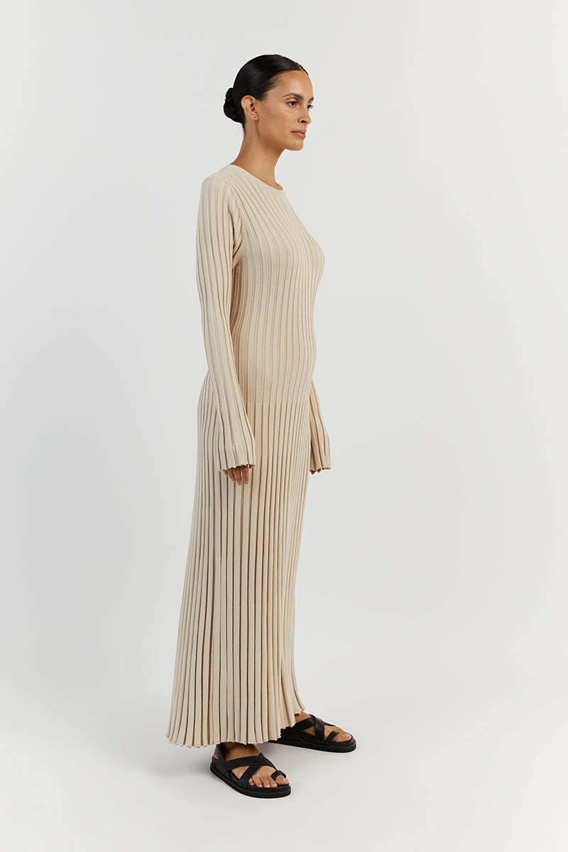 Isadora | Robe Longue Côtelée