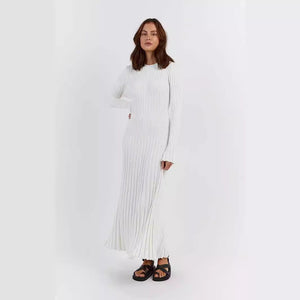 Isadora | Robe Longue Côtelée