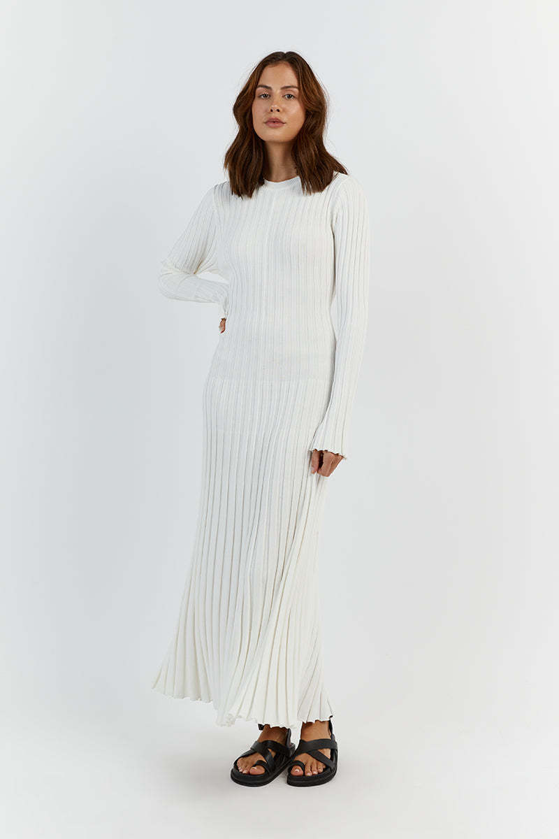 Isadora | Robe Longue Côtelée