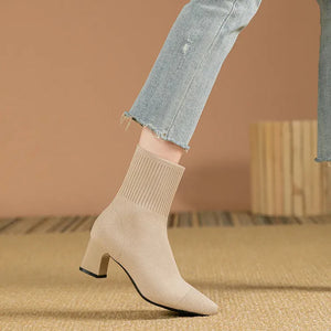 Alessia® | Bottines Tricotées Élégantes et Polyvalentes