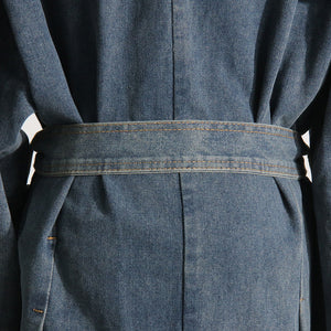 Léandra® | Manteau Jean Cintré à Lacets 2