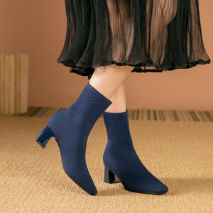 Alessia® | Bottines Tricotées Élégantes et Polyvalentes